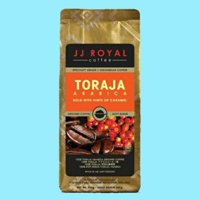 

JJ ROYAL Coffe toraja arabica 200g KOPI BUBUK