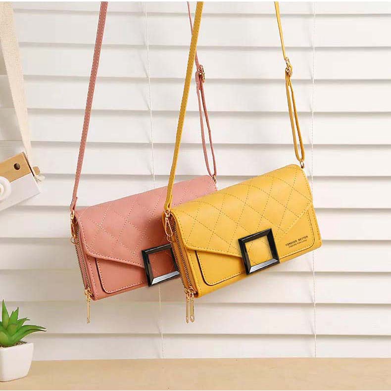 PREMIUM ARISTA Tas Selempang Wanita Terbaru Import / FOREVER BETTER / Tas Bahu / Dompet HP / 408