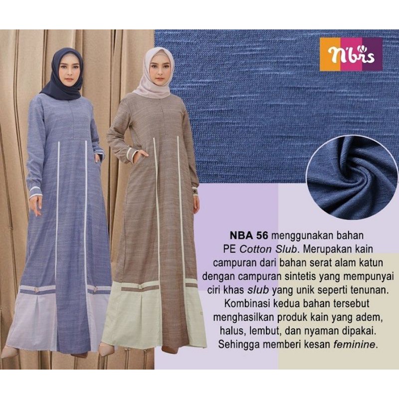 GAMIS NIBRAS NB A56 / FASHION MUSLIM / GAMIS DEWASA