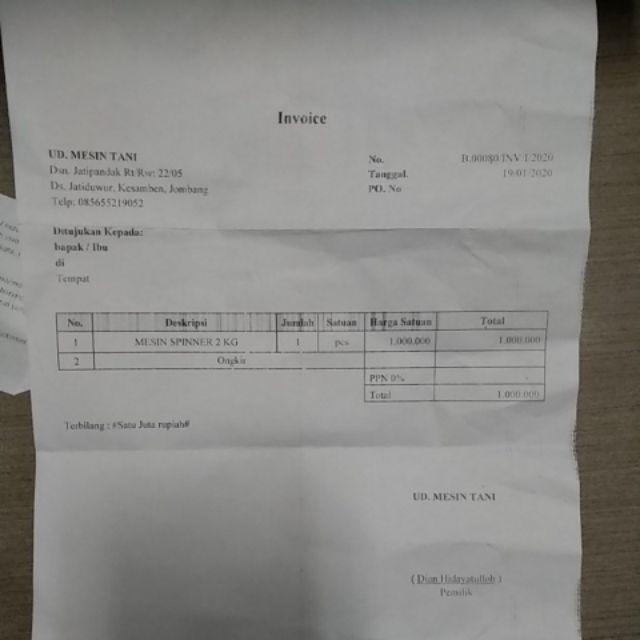 Mesin Spinner Peniris Minyak
