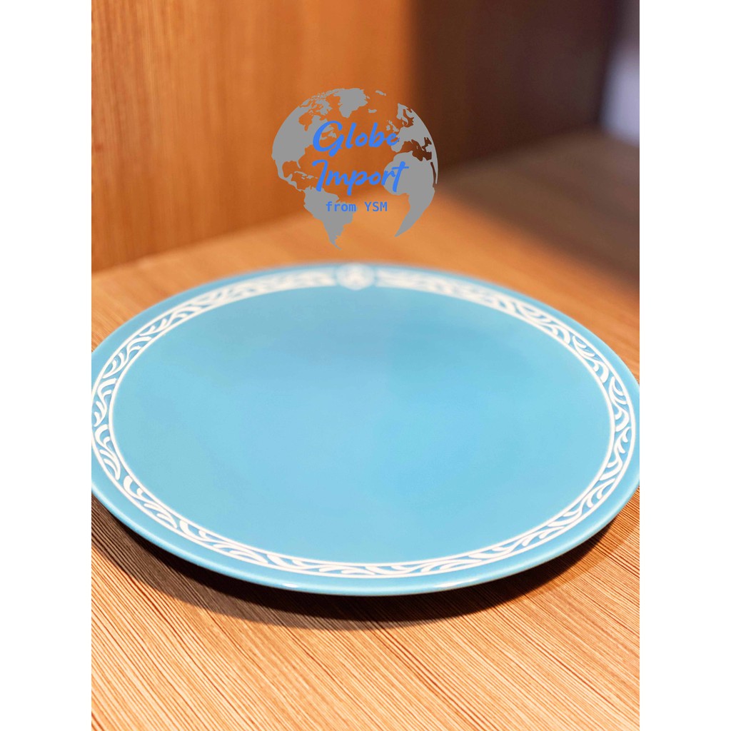 Piring Makan Dinner Plate Motif Timbul Mewah Cafe Hotel Restaurant