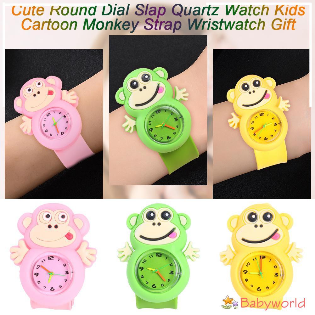 Babyworld 1 Jam Tangan Quartz Bentuk Bulat Gambar Kartun Lucu Shopee Indonesia