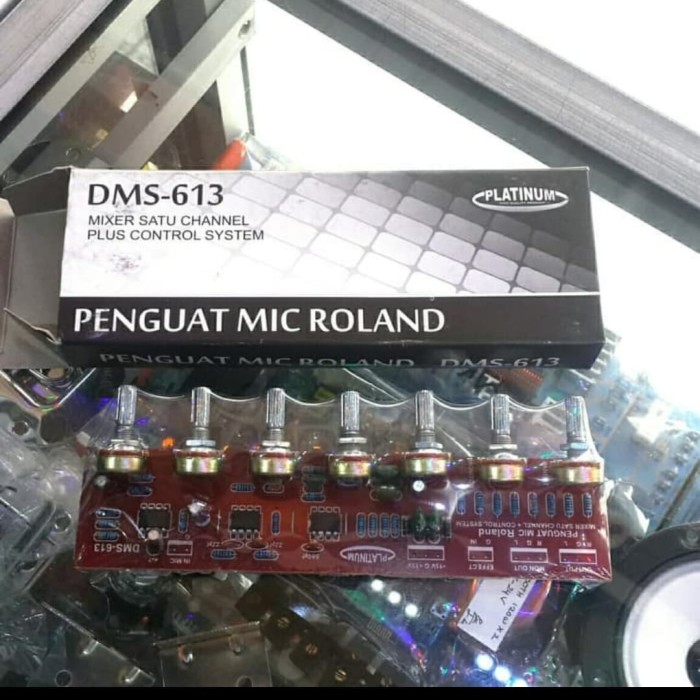 Kit Mixer Tone kontrol DMS 613 Platinum Penguat Mic Roland / DMS613