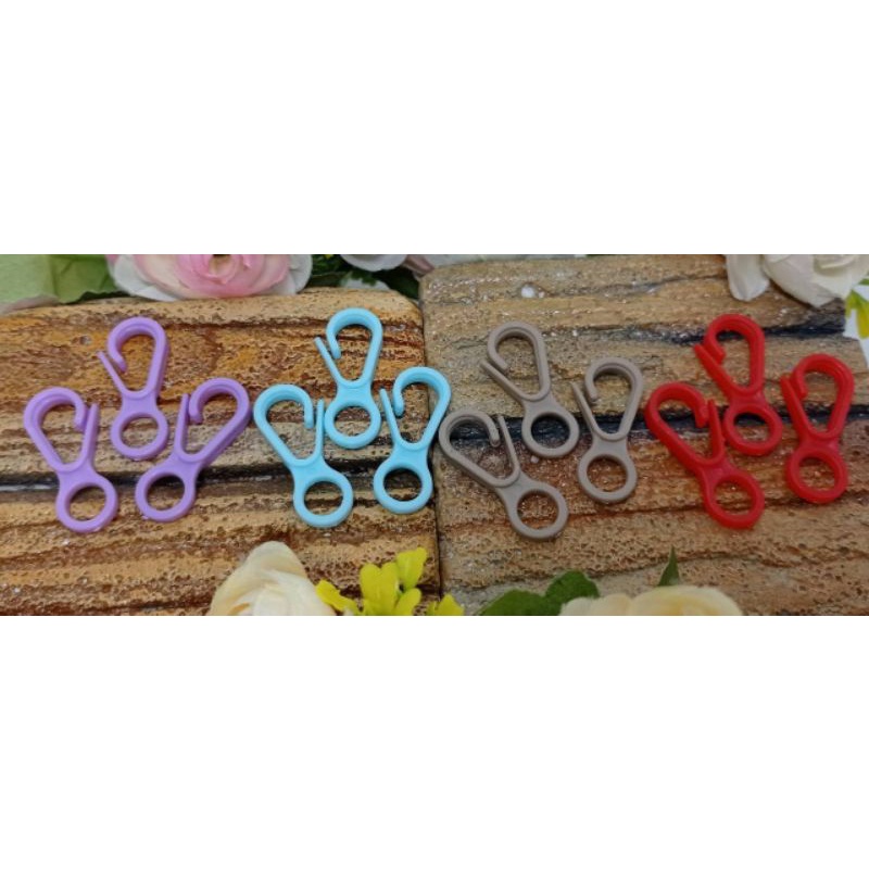 50 pasang kait piting plastik kait lobster pengait strapmasker kait lobster terlaris