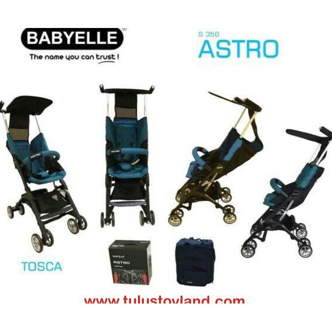 Stroller Babyelle Astro S350 Stroller Model Pockit Recline Beige Shopee Indonesia