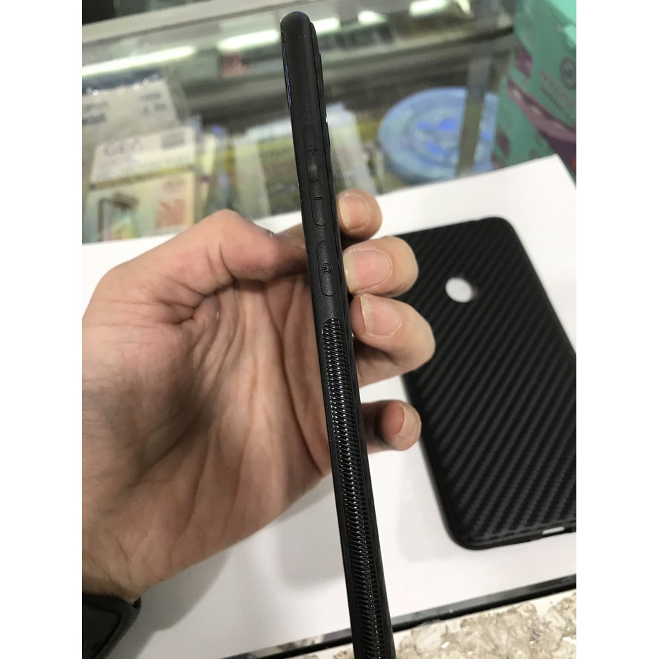 Slim case carbon anti panas black for vivo v9