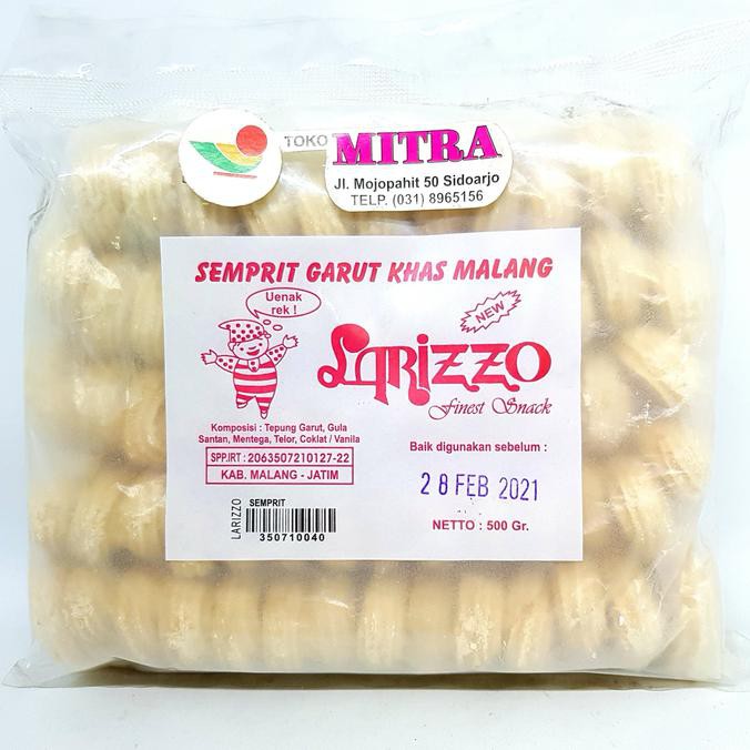 

Ready Oke] Larizzo Semprit Garut Khas Malang 500Gr | Kue Kering Larut Lebaran