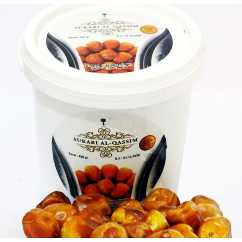 

Kurma Sukari / Kurma Basah Kemasan Ember 850 gr Sukari Al Qossim