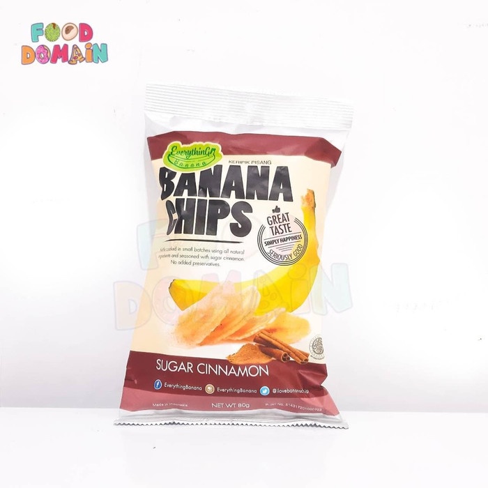 

Snack Banana Chips Sugar Cinnamon - Everything banana - 80 gr