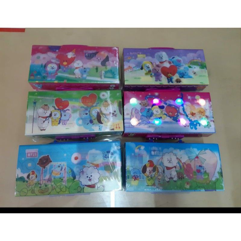 

~ COD - KOTAK PENSIL KODE PASSWORD SUSUN LED / TEMPAT PENSIL 3 TINGKAT KODE PASSWORD LED