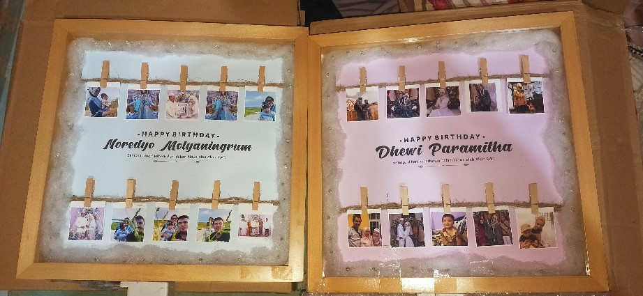 Polaroid Frame Jumbo Lampu Antipecah Diseeni - Kado Wisuda - Kado Polaroid - Bingkai Polaroid