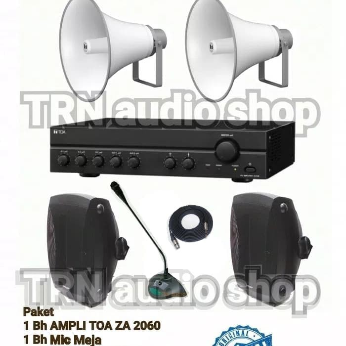 TOA PA SYSTEM PACKAGE (SURAU /MASJID) TOA A2120 120W Mixing Amplifier