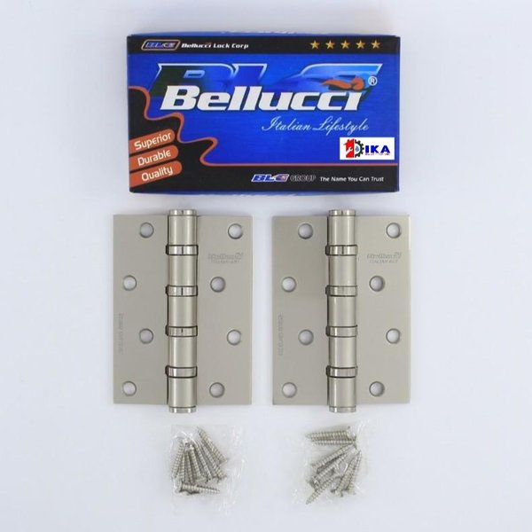 Engsel 3 inc Stainless tebal/ Engsel 4 Inch Stainless Tebal BELLUCCI BLC BELUCI / ENGSEL STANLIS engsel jendela engsel pintu,kunci pintu/ jendela TAHAN karat awet bergaransi kuat tebal ss sus kupu2 iron hinges