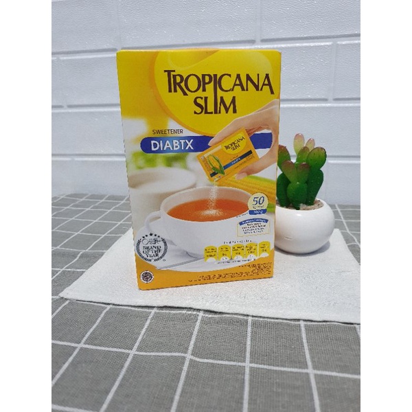 Jual Tropicana Slim Sweetener Diabtx 100 G 50 Sachet Shopee