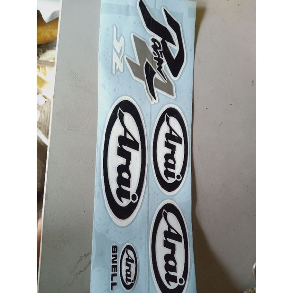 cutting stiker helm arai ram4 satu set