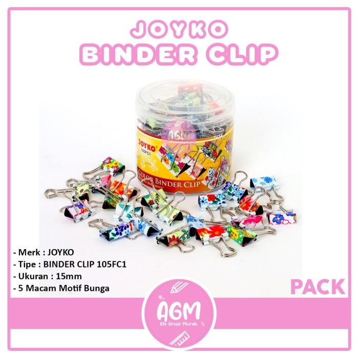 

Klip | Binder Clip File Joyko No 105Fc1 Motif Bunga Per Pack