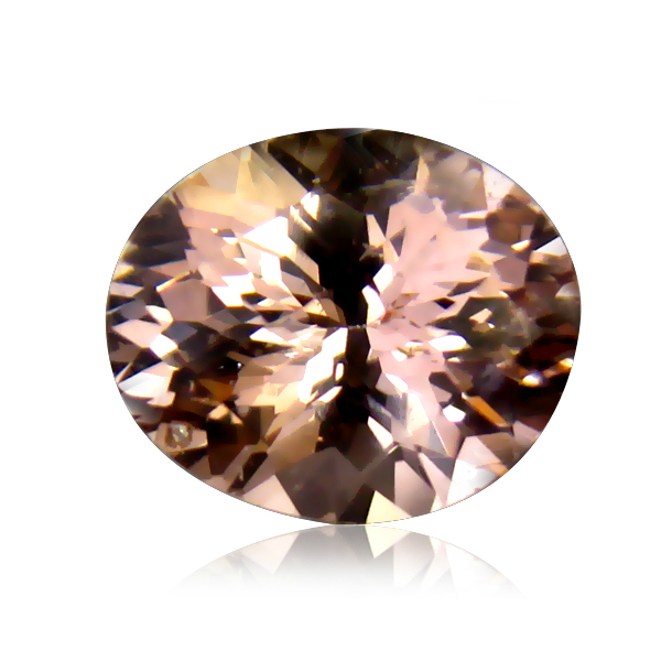 HKD Certified VS Oval 1.80ct 8.9x7x5.5mm Natural unheated Orangy Pink Morganite Brazil MG103