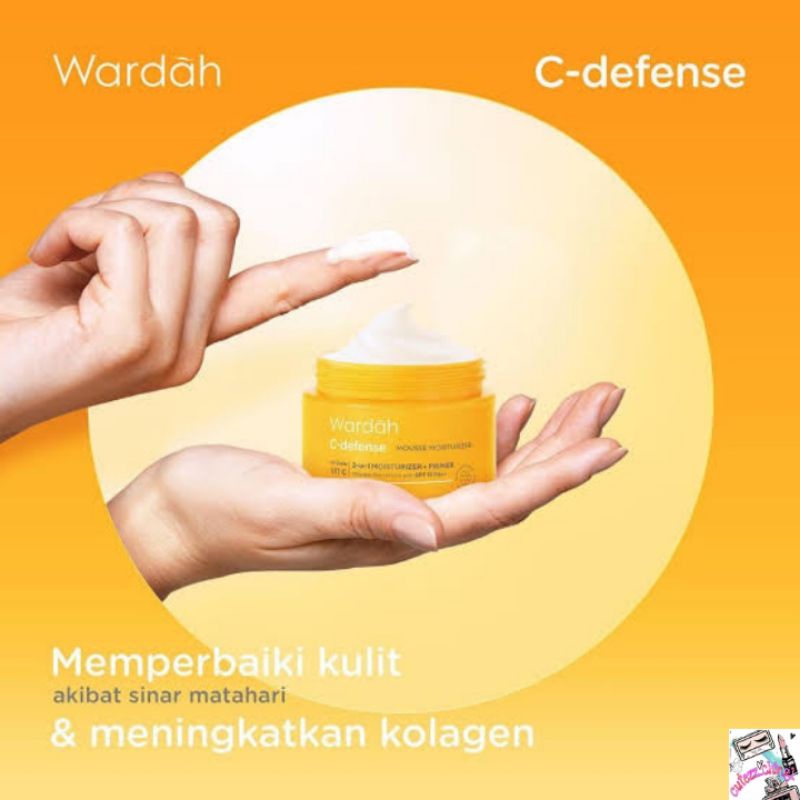 ☃Cutezz_Ching1☃Wardah C-Defense Mousse Moisturizer SPF 15 PA++ 30g