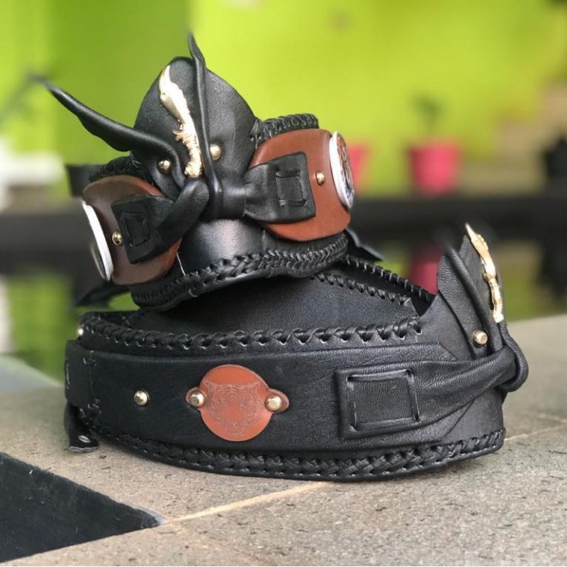 topi belangkon kulit asli sunda /topi tompi kulit pria