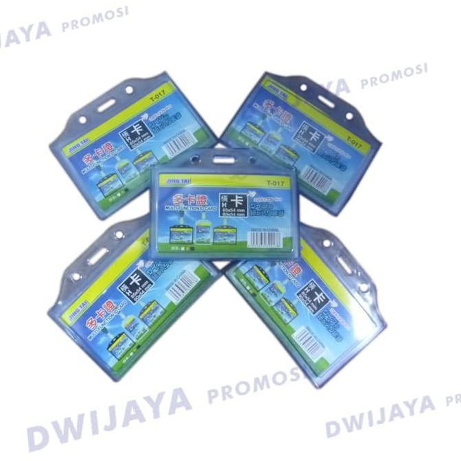 

CUCI GUDANG TERBUKTI Tempat ID Card T-017 Model Landscape 2 Muka paket order 20 pc