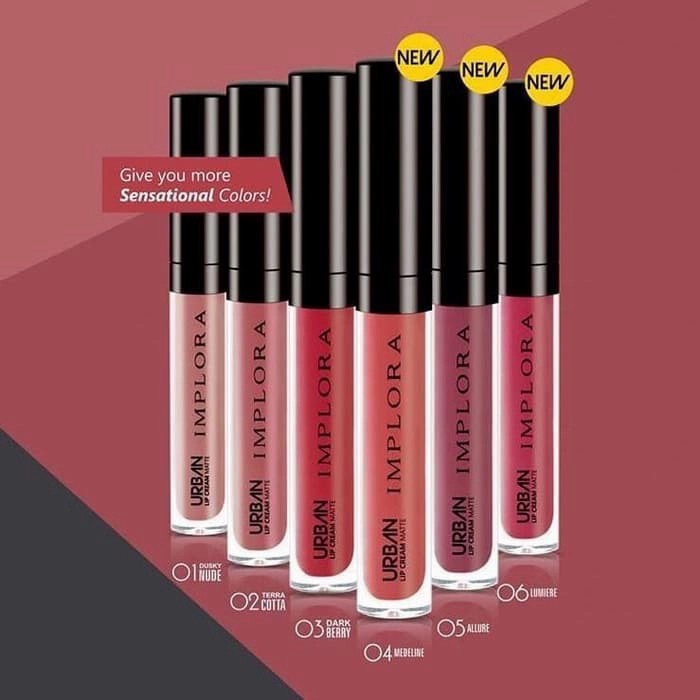 [ IMPLORA ] LIPSTICK URBAN LIP CREAM MATTE ORIGINAL BPOM | IMPLORA Urban LipCream Matte