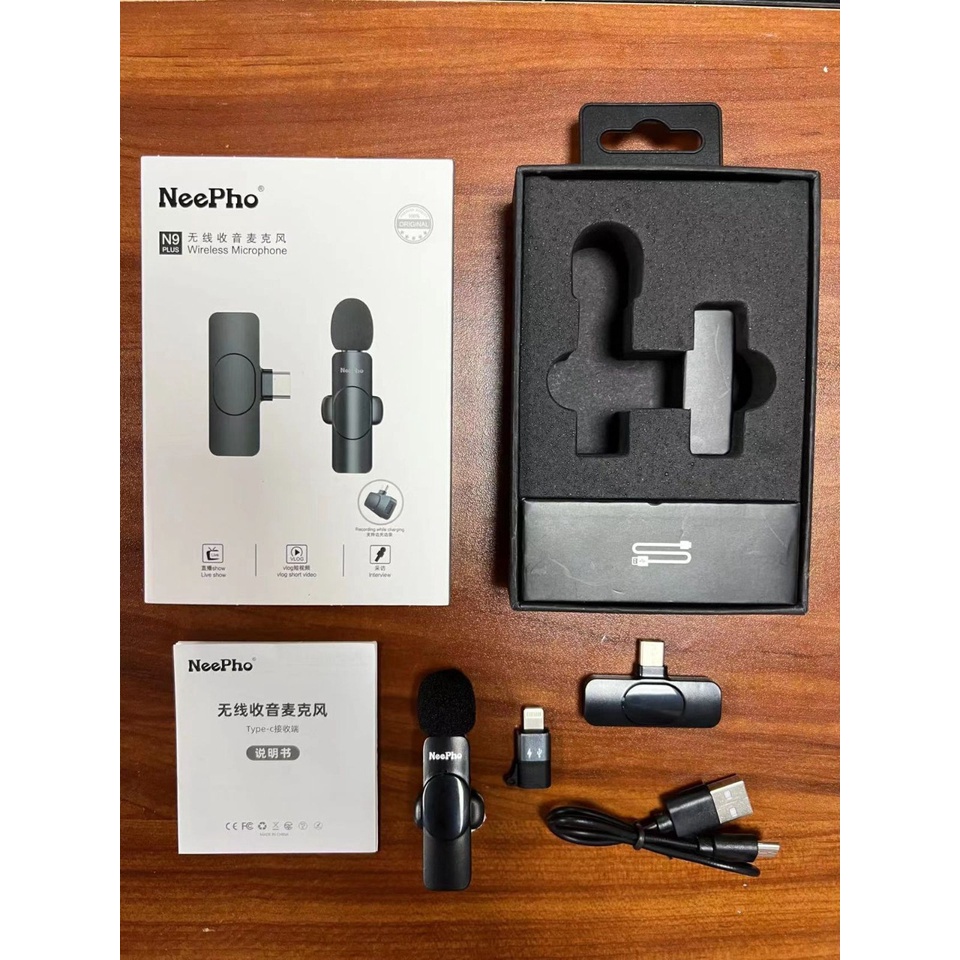 Jual Mic Wireless HP Vlog Youtuber Portable Mic for Iphone and Android