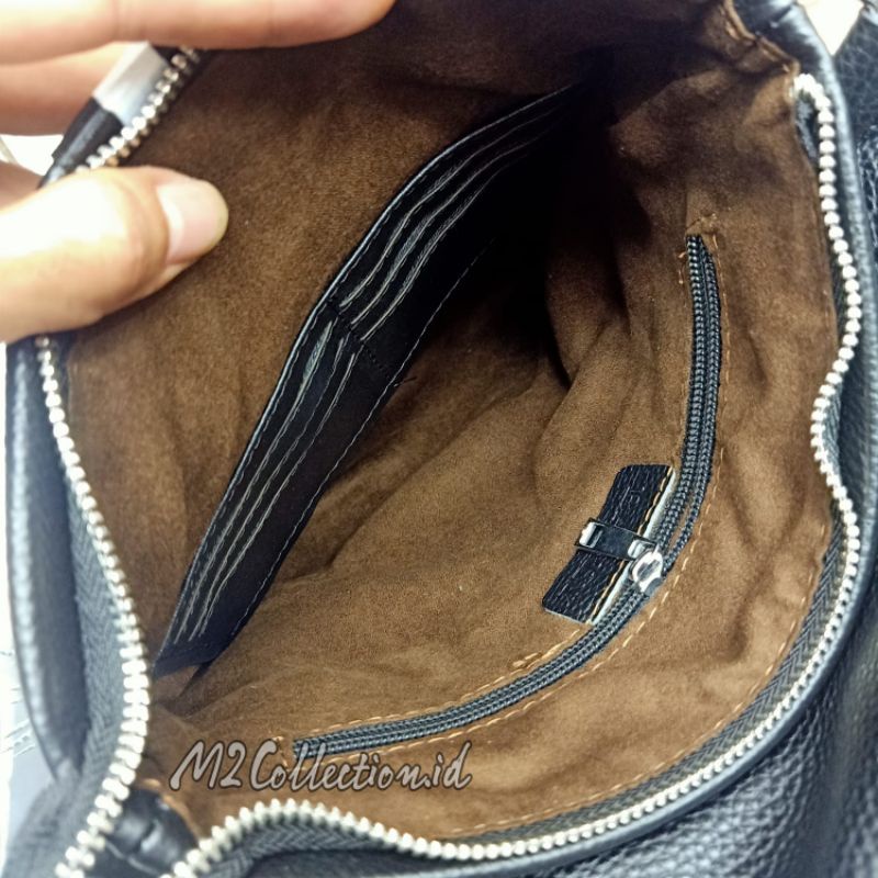 Tas Selempang Bally Leather Messenger Bag Super Premium Quality