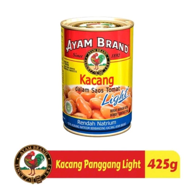 

Ayam Brand - Kacang Panggang Kaleng Rendah Gula 425gr