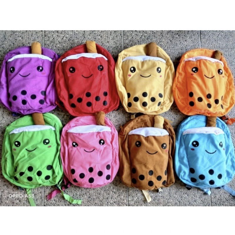 ZBH Tas Ransel Boba Bubble Drink Viral High Quality Tas Anak Terbaru Usia 3-6 Tahun Tas Ransel Boneka Boba Tas Ransel Anak Boneka Lucu Imut