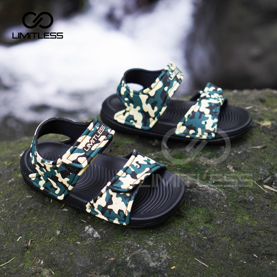 Sandal Anak Motif Army Anti Slip Sendal Gunung Anak Captain Amerika Kekinian Terbaru