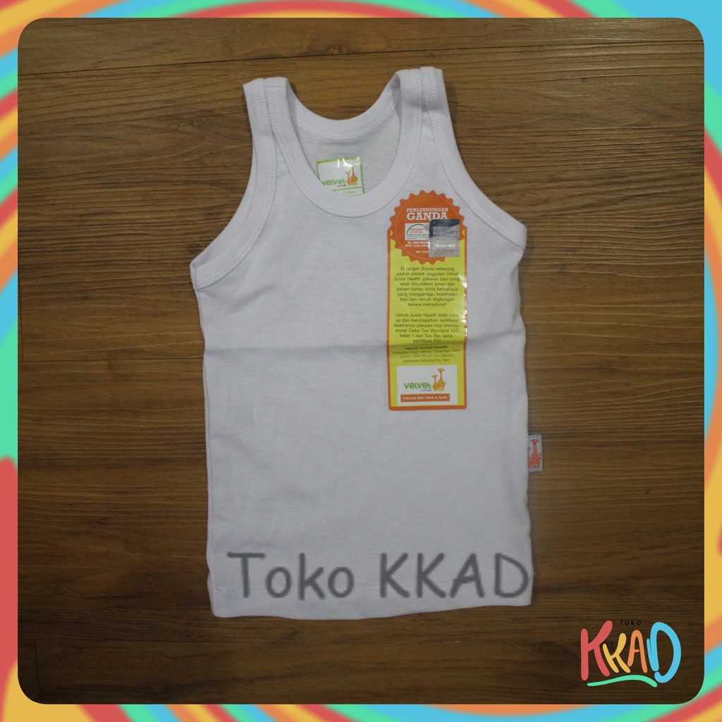 Singlet/Kaus kaos dalam bayi/anak velvet junior size newborn  S, M, L, LL/LB, no.2, 3, 4, 5, 6, 7