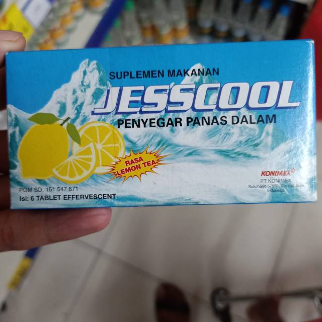 Jesscool Penyegar Panas Dalam 6s Effervescent 100gr