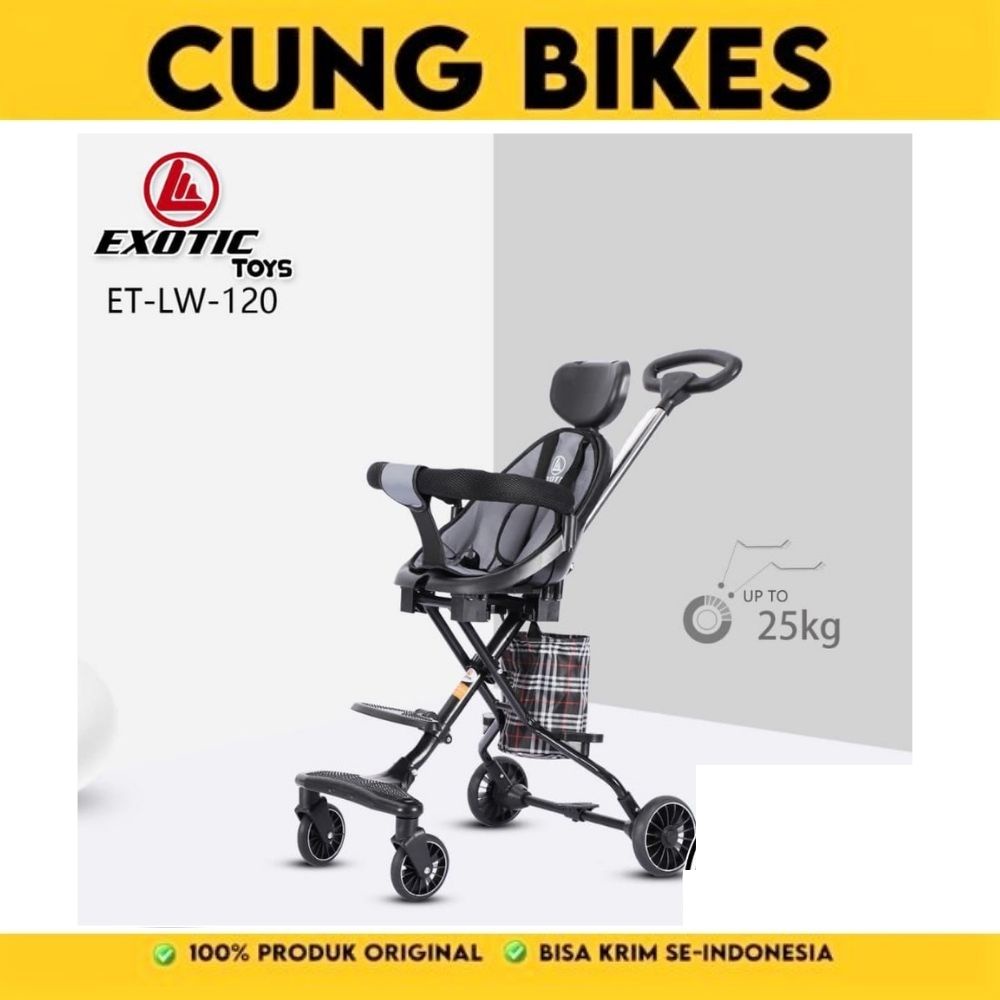 Magic Stroller Exotic Bisa Bulak Balik Kereta Dorong +Kanopi LW 121 LW120 BONUS kartu UCAPAN