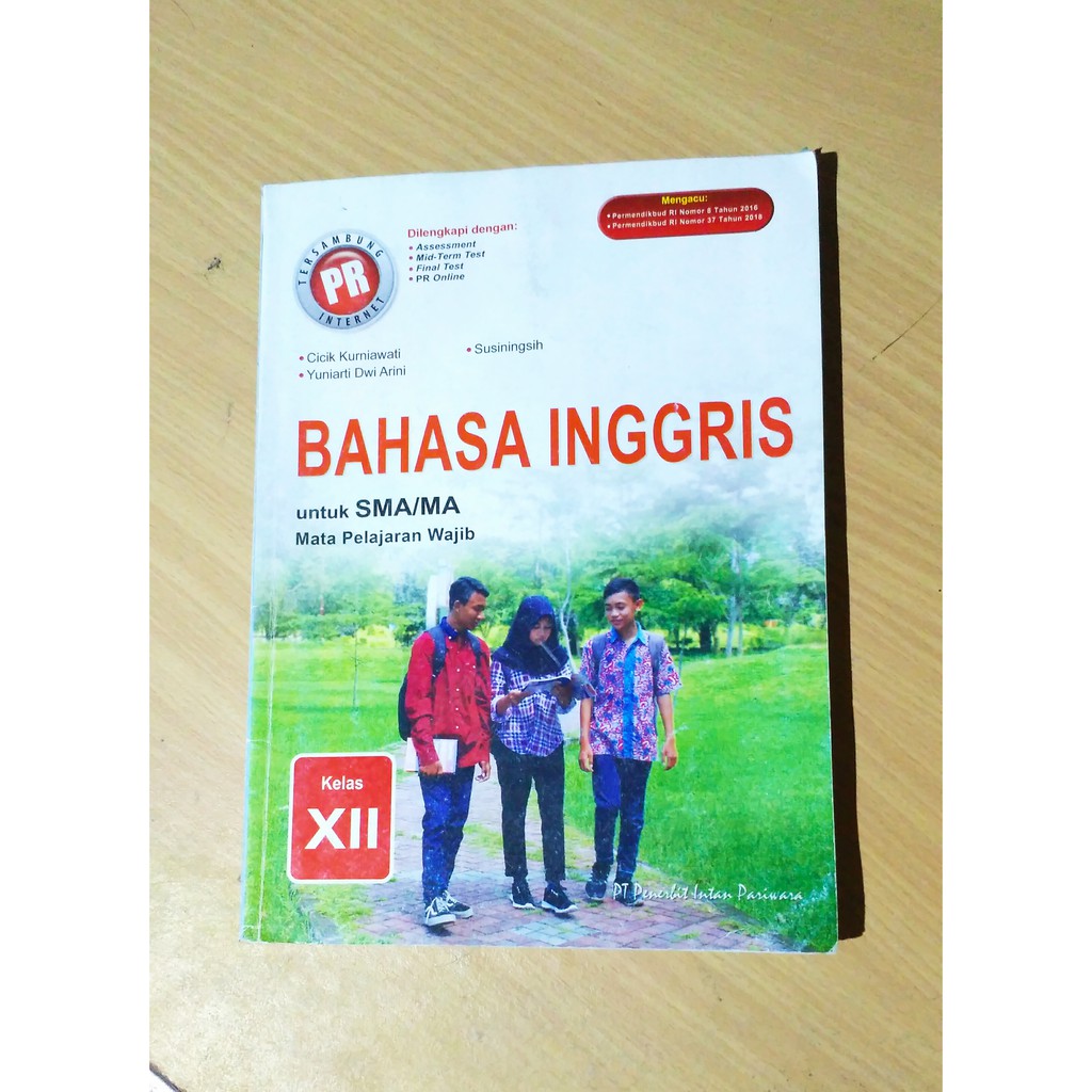 PR Intan Pariwara Bahasa Inggris SMA kelas XII/kelas 12. Bahasa Inggris kelas 3 SMA Intan Pariwara