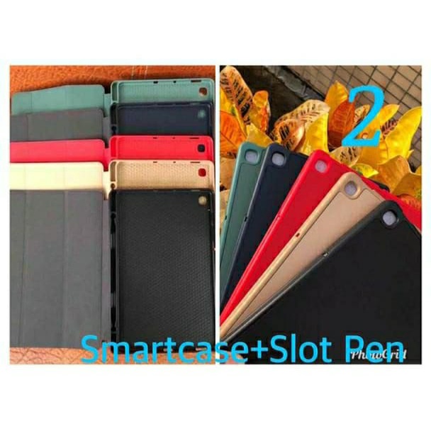 smartcase auto lock + slot pen ipad air, mini, pro, 2/3/4/7/8 casing