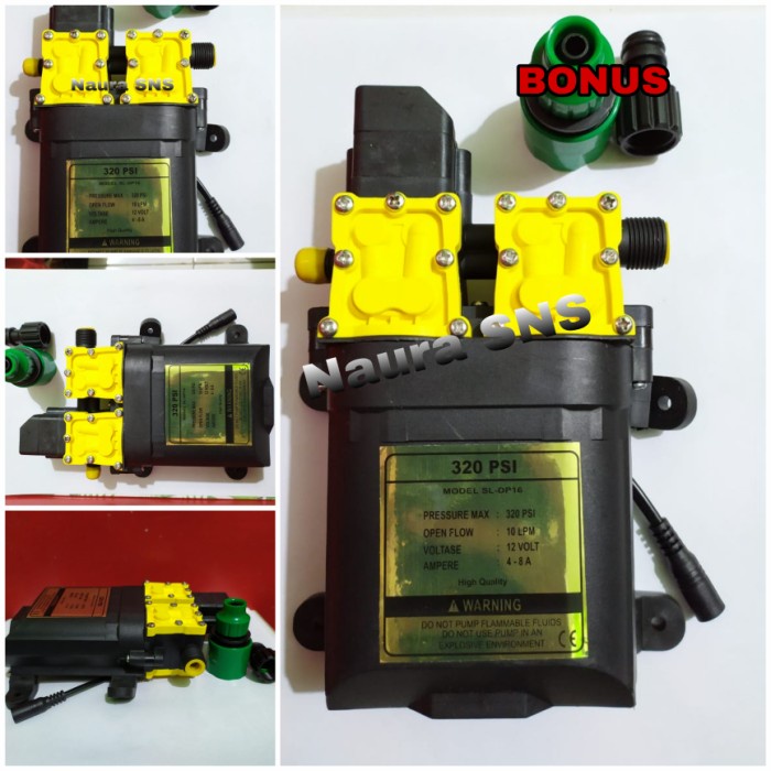 MESIN POMPA DC 320PSI POMPA DC AUTO CUT OF FLOW 10 LPM HIGH PRESSURE
