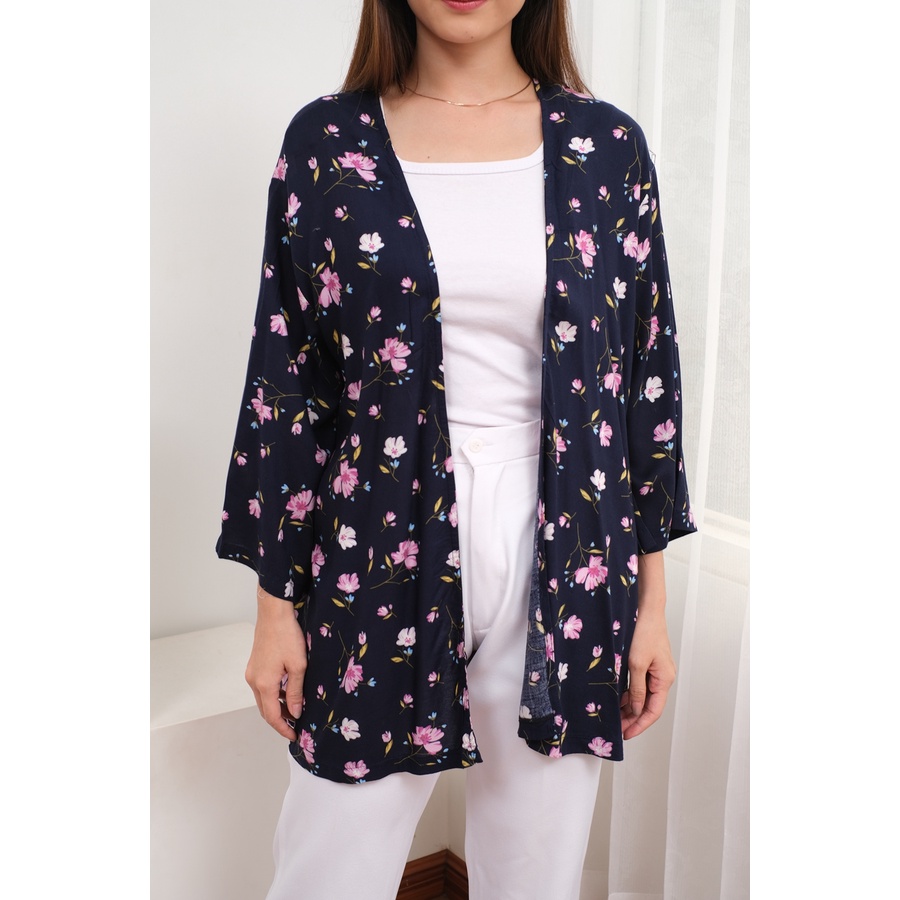 Outer Cardigan Kimono Batik, Cardigan Wanita Oversize Cardigan Katun