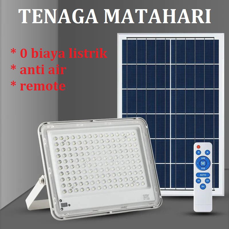 [WS]  LAMPU LED SOROT TENAGA MATAHARI PANEL SURYA 60W 100W 150W SOLAR CELL