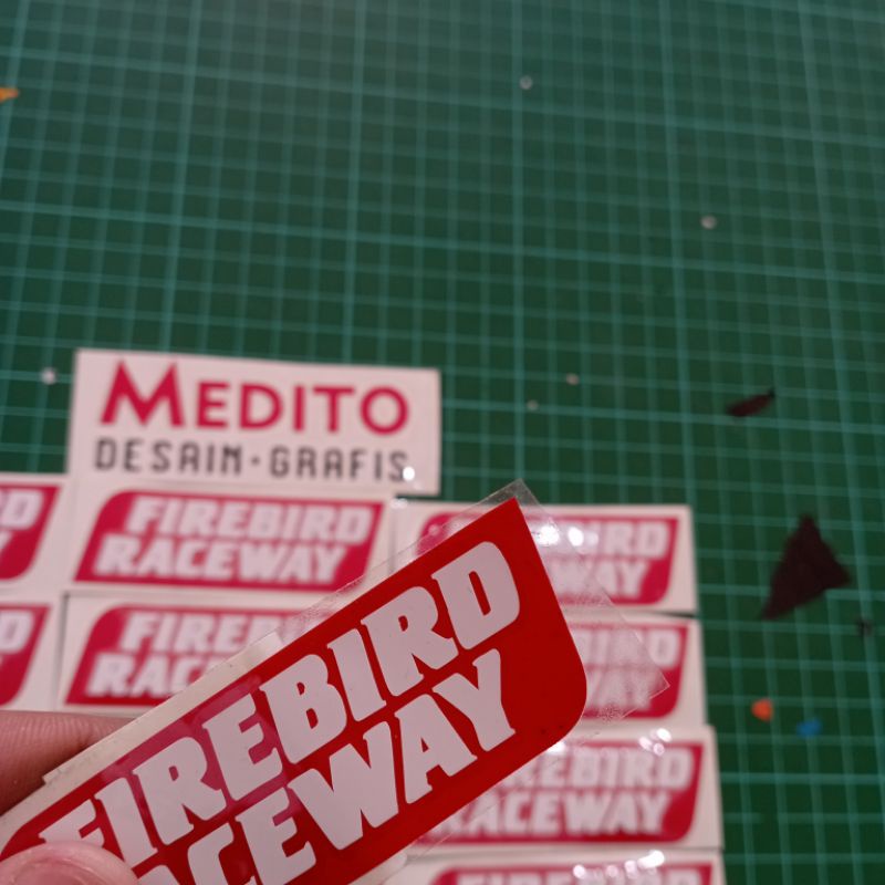 Sticker Cutting Firebird Raceway