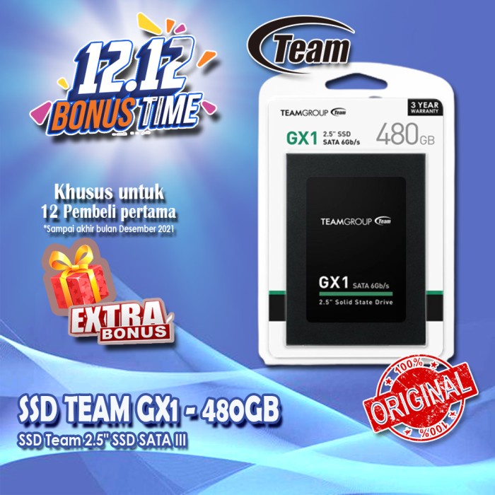 SSD TEAM GX1 480GB 2.5" SSD SATA III 480 GB