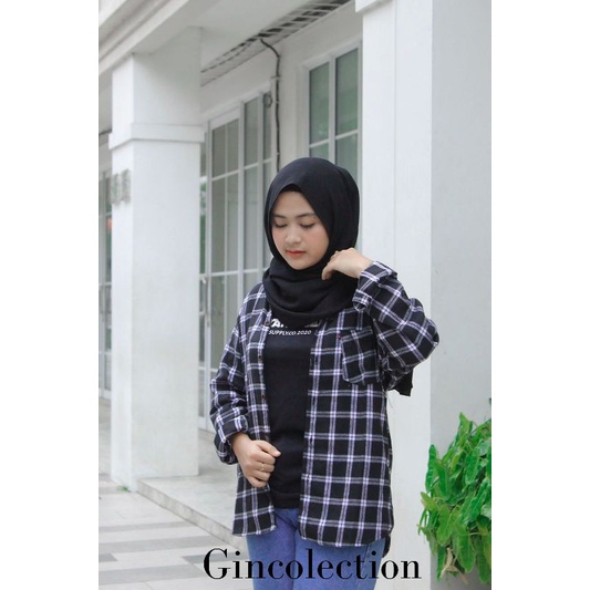 Kemeja Flanel Impor Pria Distro Flannel Lengan Panjang Pria Kemeja Kotak Kotak Pria