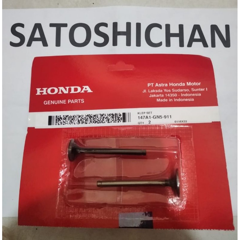 Klep Api + Minyak Supra/Fit New 147A1-GN5-911 Original AHM