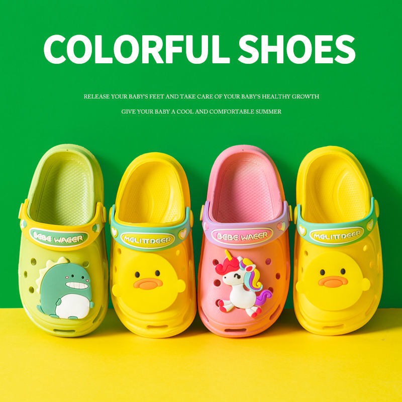 [Brandedbaby] 24-33 SEPATU SENDAL ANAK IMPORT/ JELLY SHOES ANAK COLORFUL/ FLIPFLOP ANAK ANIMAL PIN