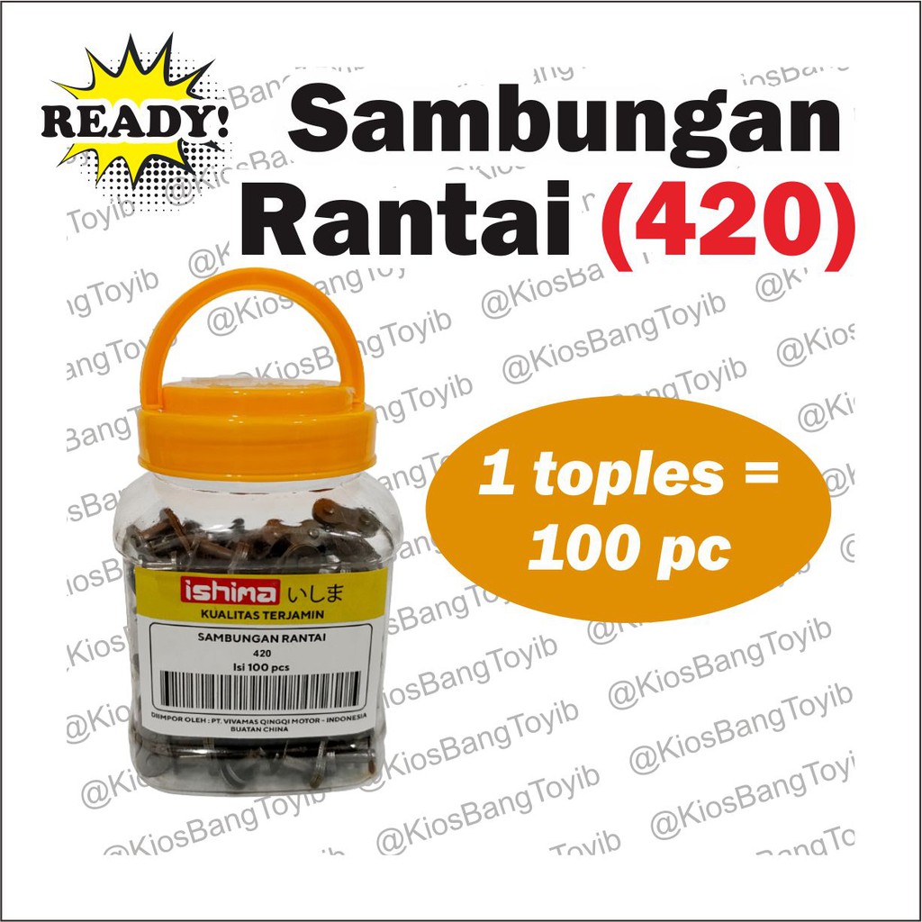 Sambungan Rantai Motor 420 428 428H 520 Tebal &quot;𝙄𝙎𝙃𝙄𝙈𝘼&quot;