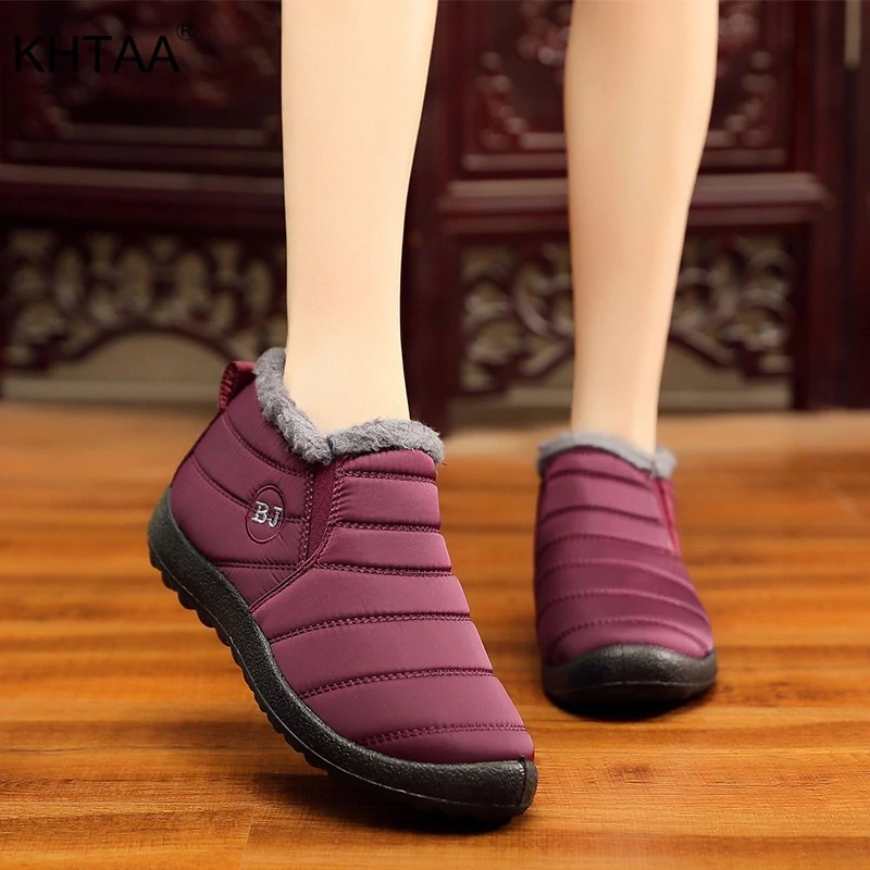 womens slip on boots winter