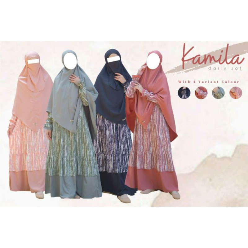 GAMIS SET CADAR RAYON ADEM kamila by gerai mika