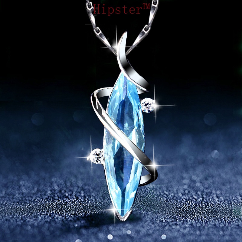 Design Personalized Characteristic Natural Fashion Sapphire Pendant Creative Necklace