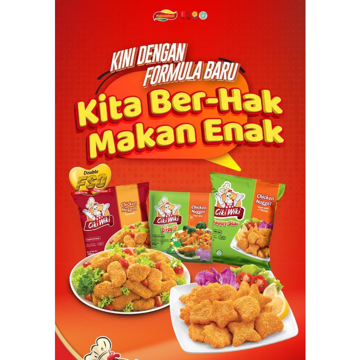 

Nugget ayam Ciki Wiki 250gr