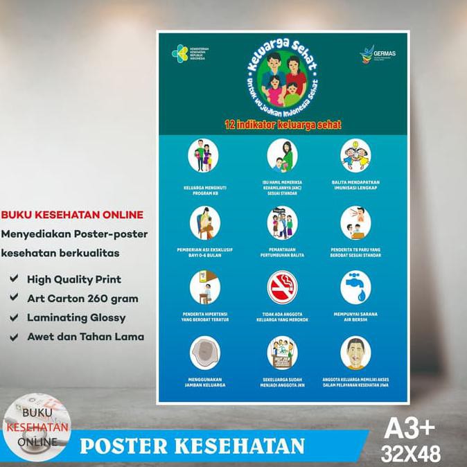 

Poster Kesehatan 12 INDIKATOR KELUARGA SEHAT (3) - LAMINATING GLOSSY TERLENGKAP