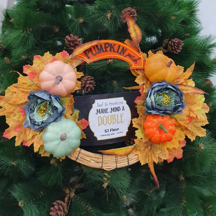

hampers dekorasi hiasan pintu meja halloween thanksgiving decoration 8